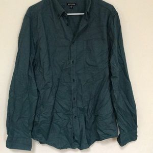 Green button down